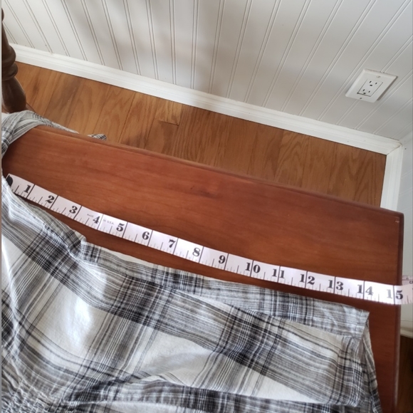 Seductions Plaid Blouse size Large - Picture 8 of 11